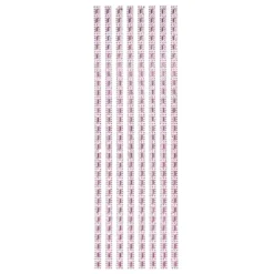 Schmuckstein-Bordüren Mira, selbstklebend, facettiert, 29cm, rosa-irisierend