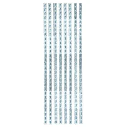 Schmuckstein-Bordüren Mira, selbstklebend, facettiert, 29cm, hellblau-irisierend