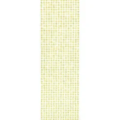 Schmuckstein-Bordüren, selbstklebend, facettiert, irisierend, Ø5mm, 29cm, 16 Stück, gelb