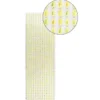 Schmuckstein-Bordüren, selbstklebend, facettiert, irisierend, Tropfen 5mm x 8 mm, 29cm, gelb