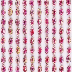 Schmuckstein-Bordüren, selbstklebend, facettiert, irisierend, 10cm x 30cm, Navette, 10 Stück