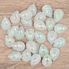 Schmucksteine, Tropfen 5, 1,7cm x 2,4cm, klar, irisierend, silberne Rückseite, 28 Stück