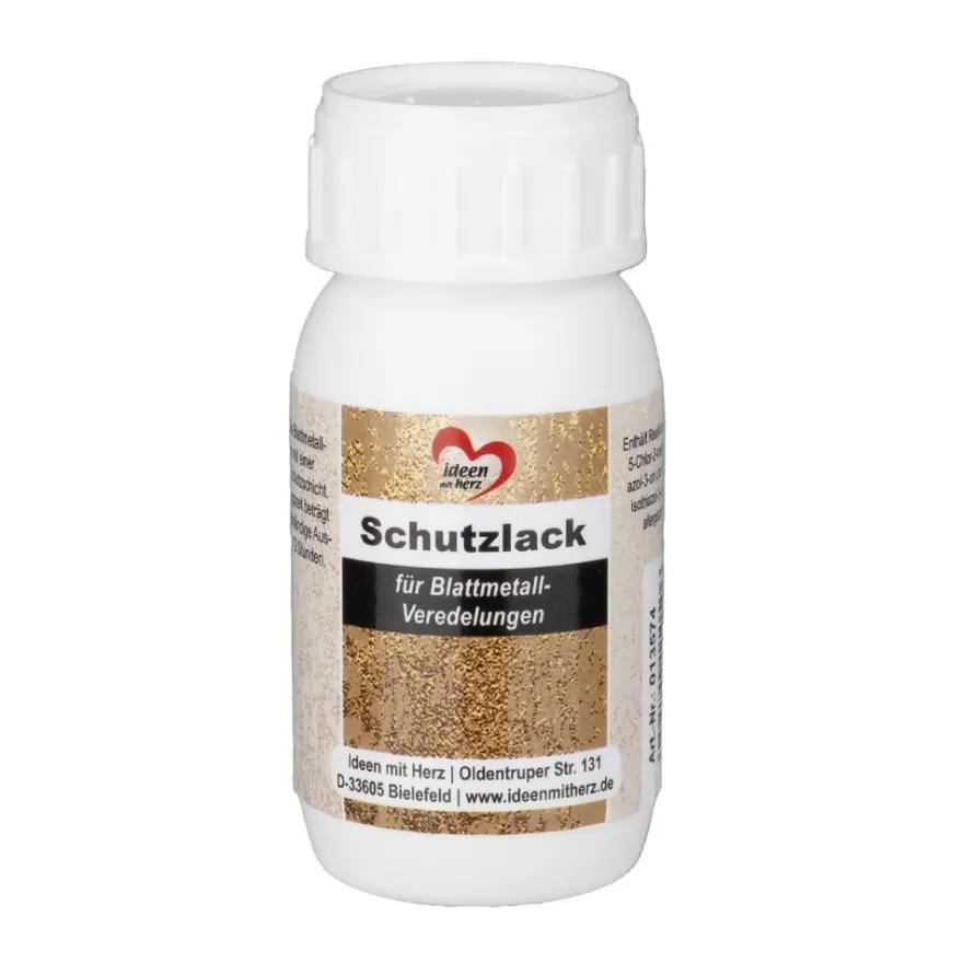 Schutzlack für Blattmetall-Veredelungen, 50ml
