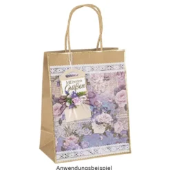 Selbstklebende Stoffe, Blumen 1, DIN A4, verschiedene Designs, 10 Stück