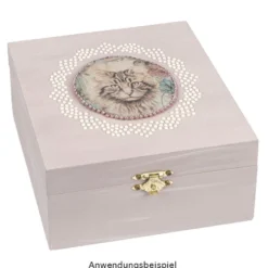 Selbstklebende Stoffe, Katzen, DIN A4, verschiedene Designs, 10 Stück
