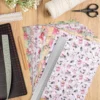 Selbstklebende Stoffe, Rosen, DIN A4, verschiedene Designs, 10 Stück