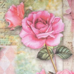 Selbstklebende Stoffe, Rosen, DIN A4, verschiedene Designs, 10 Stück