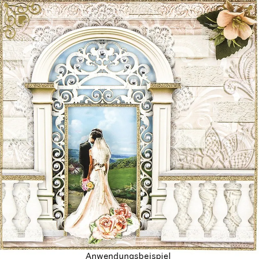 Sichtfolien-Grußkarten "Fenster 3", 16cm x 16cm, inkl. Einleger & Umschläge, 40-teilig