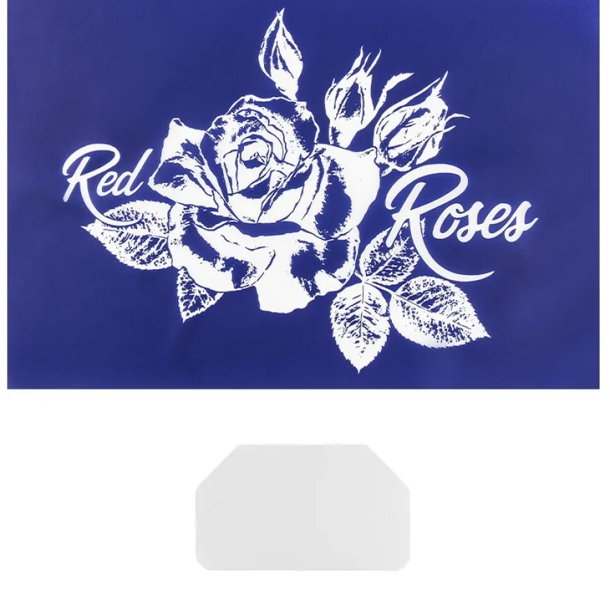 Siebdruckschablone Rose, 32,5cm x 22,5cm, selbstklebend, inkl. Rakel