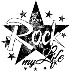 Siebdruckschablone Stern, Rock my Life, 32,5cm x 22,5cm, selbstklebend, inkl. Rakel