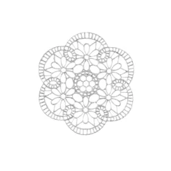 Silikon-Dekormatte, Design 14, Ø 8,4cm x 0,3cm