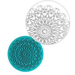 Silikon-Dekormatte, Design 13, Ø 9,9cm x 0,3cm
