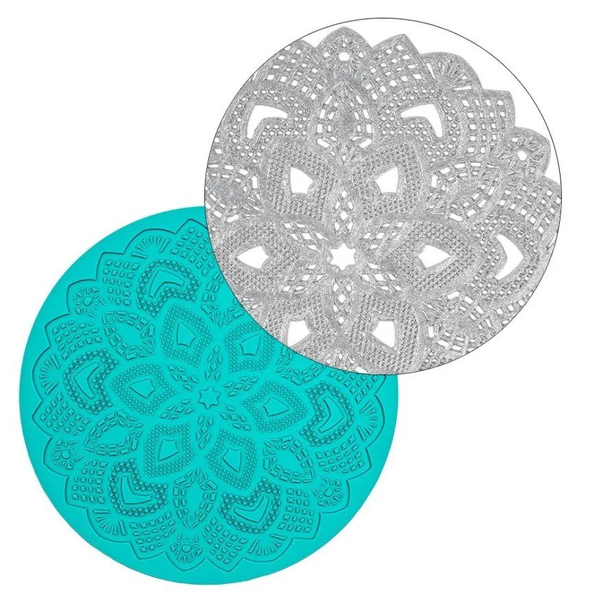 Silikon-Dekormatte, Design 70, Ø 15cm x 0,2cm