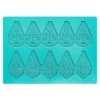 Silikon-Dekormatte, Design 76, 21cm x 15cm x 0,2cm, für Kugeln mit Ø 6cm