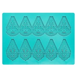 Silikon-Dekormatte, Design 76, 21cm x 15cm x 0,2cm, für Kugeln mit Ø 6cm