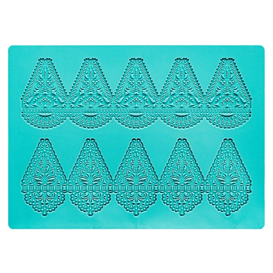 Silikon-Dekormatte, Design 76, 21cm x 15cm x 0,2cm, für Kugeln mit Ø 6cm