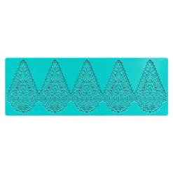 Silikon-Dekormatte, Design 77, 32,5cm x 11,5cm x 0,2cm, für Kugeln mit Ø 10cm