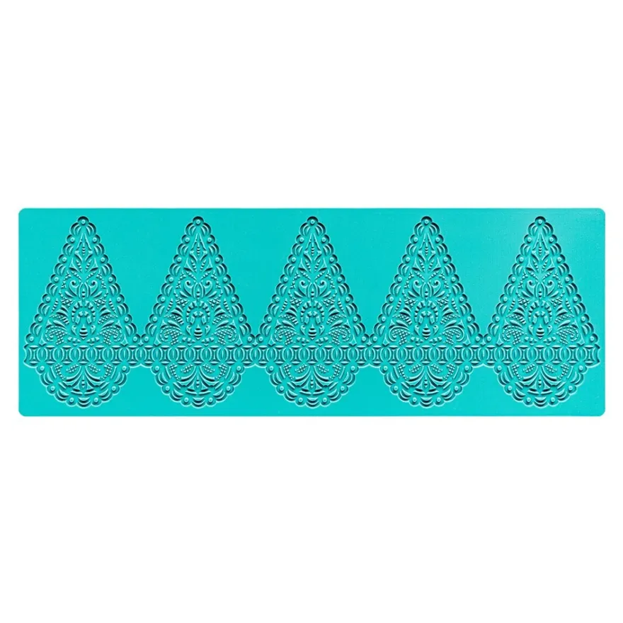 Silikon-Dekormatte, Design 77, 32,5cm x 11,5cm x 0,2cm, für Kugeln mit Ø 10cm