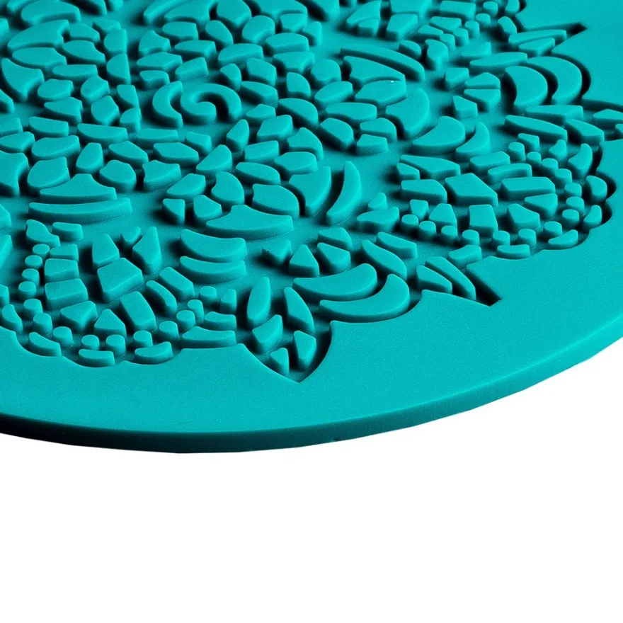 Silikon-Dekormatte, Design 12, Ø 9,8cm x 0,2cm