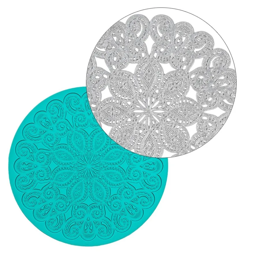 Silikon-Dekormatte, Design 72, Ø 15cm x 0,2cm