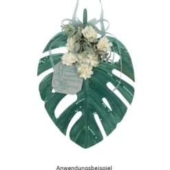 Silikonform, Blatt Monstera, 24,7cm x 17,2cm x 1cm, transluzent, lebensmittelecht