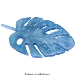 Silikonform, Blatt Monstera, 24,7cm x 17,2cm x 1cm, transluzent, lebensmittelecht