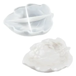 Silikonform, Blattschale 4, 17cm x 13cm x 3,8cm, transluzent, lebensmittelecht
