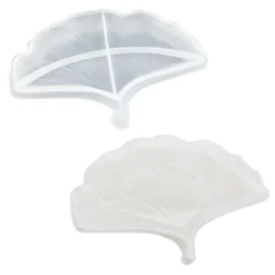 Silikonform, Blattschale 3, 18,8cm x 15cm x 2cm, transluzent, lebensmittelecht
