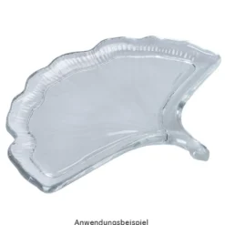 Silikonform, Blattschale 3, 18,8cm x 15cm x 2cm, transluzent, lebensmittelecht