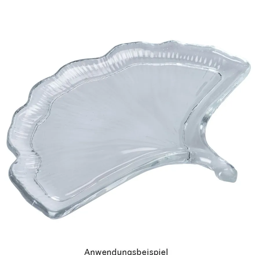 Silikonform, Blattschale 3, 18,8cm x 15cm x 2cm, transluzent, lebensmittelecht