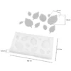 Silikonform, Blätter 1, 9,8cm x 0,5cm x 6,3cm, 12 Designs