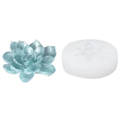 Silikonform Blume 3, Größe fertiges Objekt: 6,1cm x 6,3cm x 1,7cm