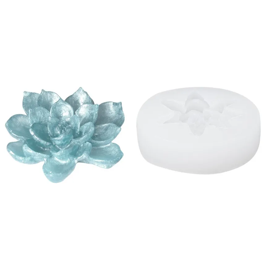 Silikonform Blume 3, Größe fertiges Objekt: 6,1cm x 6,3cm x 1,7cm
