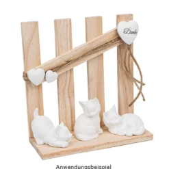 Silikonformen, Katzen, verschiedene Größen, transluzent, 4 Stück