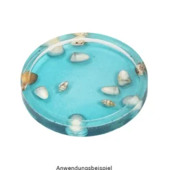 Silikonformen Untersetzer, Größe Untersetzer: Ø 8cm, 0,9cm hoch, 4 Stück