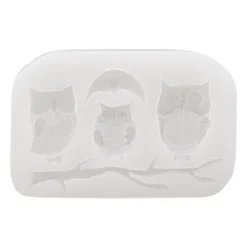Silikonform Eulen, 10cm x 1cm x 6,8cm, 5 Designs