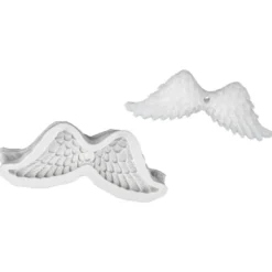 Silikonform, Flügel, 10,7cm x 4,5cm x 2cm, transluzent