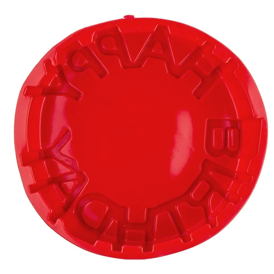 Silikonform, Happy Birthday, Ø 20cm, 5cm hoch