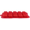 Silikonform, Herzen 1, Form: 21cm x 10,4cm, 1,5cm, für 15 Herzen: je 2,9cm x 2,2cm