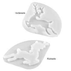 Silikonform Hirsch 2, 12,5cm x 13,3cm x 0,8cm