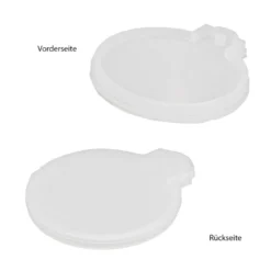 Silikonform, Holografie-Effekt, Weihnachtskugel, 6,8cm x 6,8cm x 0,8cm, lebensmittelecht