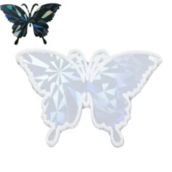 Silikonform, Holografie-Effekt, Schmetterling, 10,3cm x 6,9cm x 0,7cm, lebensmittelecht