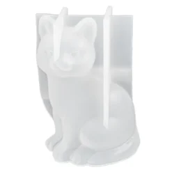 Silikonform, Katze 1, 6,9cm x 5,8cm x 10,9cm, transluzent, lebensmittelecht