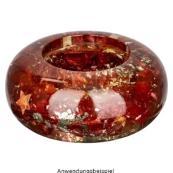 Silikonform Kerzenhalter Teelicht, Größe Objekt: 4,9cm hoch, Ø 11,1cm