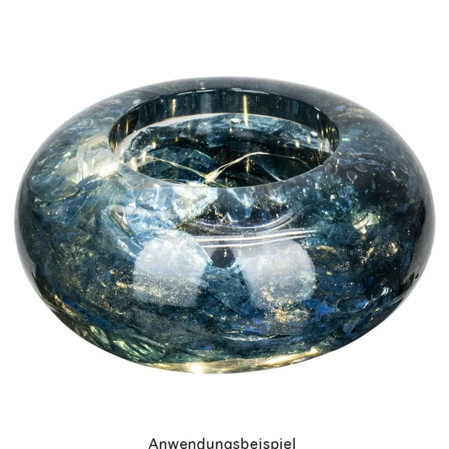 Silikonform Kerzenhalter Teelicht, Größe Objekt: 4,9cm hoch, Ø 11,1cm