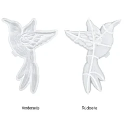 Silikonform, Kolibri 2, 23cm x 14,9cm x 1,6cm, transluzent, lebensmittelecht