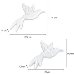 Silikonform, Kolibri 2, 23cm x 14,9cm x 1,6cm, transluzent, lebensmittelecht