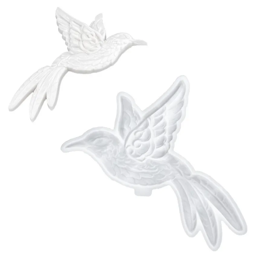 Silikonform, Kolibri 2, 23cm x 14,9cm x 1,6cm, transluzent, lebensmittelecht