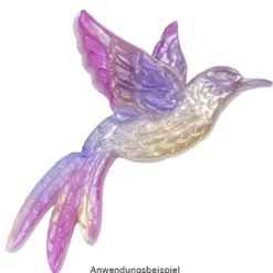 Silikonform, Kolibri 2, 23cm x 14,9cm x 1,6cm, transluzent, lebensmittelecht