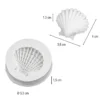 Silikonform, Muschel, Ø5,5cm, 1,5cm hoch, transluzent